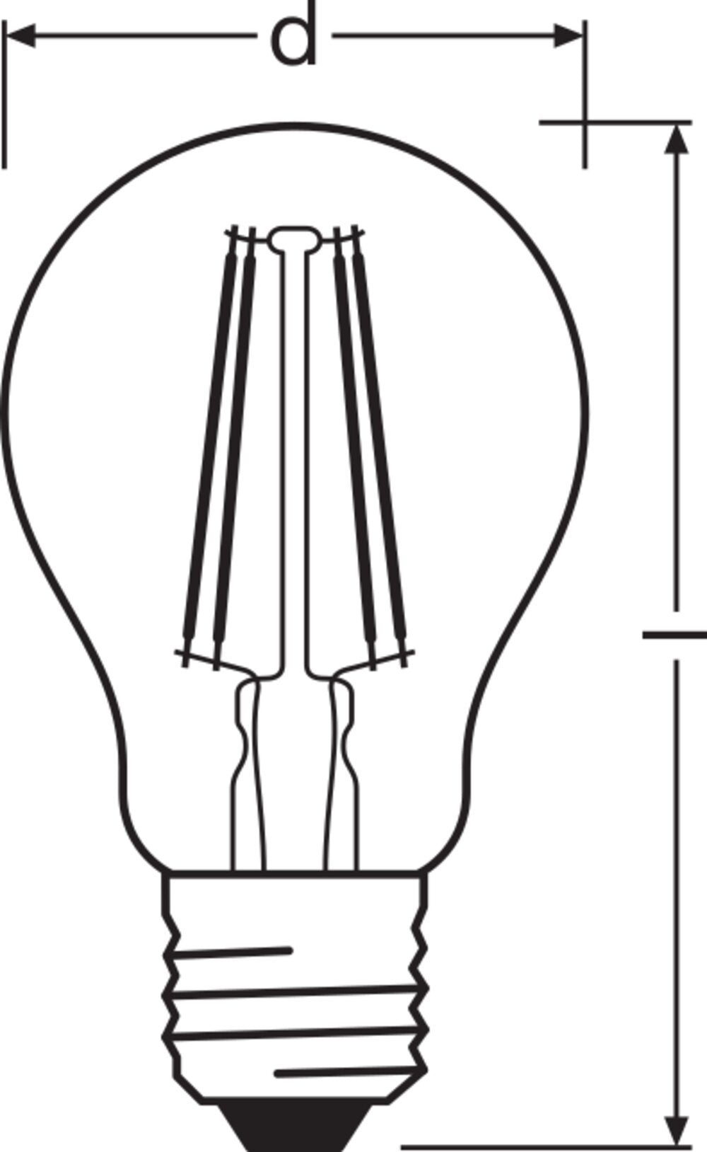 LEDVANCE LED-Lampe FM E27 6W 2500K ws F SMART+ Filament Classic Dimmable 44 540l