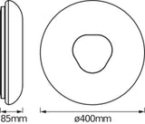 LEDVANCE LED-Kunststoffleuchte 24W ws SMART+ Wifi Orbis Donut White 400mm 3000