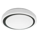 LEDVANCE LED-Kunststoffleuchte 24W sw SMART + Wifi Orbis Moon Black 380mm 3000