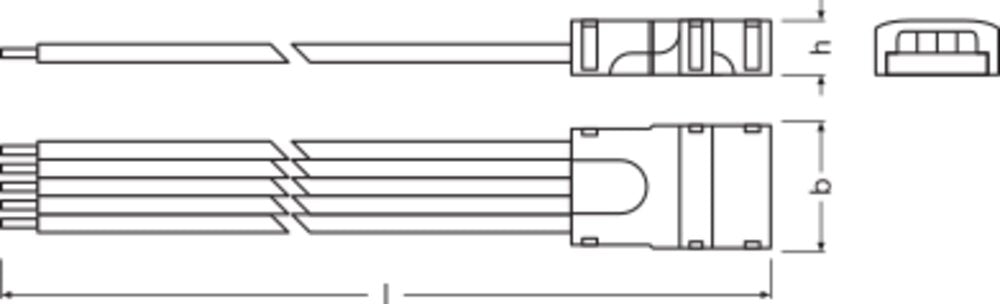 LEDVANCE Kupplung/Verbinder ger mehrf LS AY PFM -CP/P5/500 24,3mm
