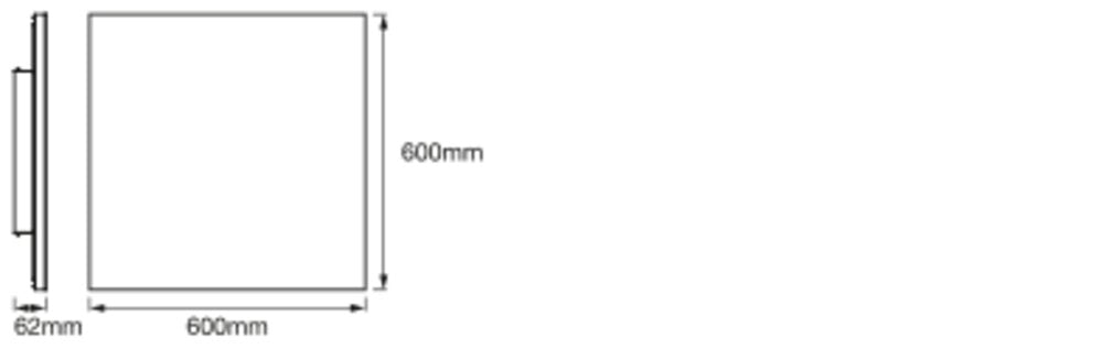 LEDVANCE LED-Panel 596x596mm 40W 3400lm SMART+ Wifi Planon 600x600mm TW 3000-650