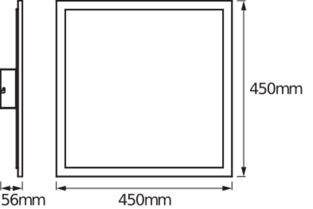 LEDVANCE LED-Panel 450x450mm 28W 3000K SMART+ Wifi Planon Plus 450x450mm R 2100