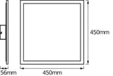 LEDVANCE LED-Panel 450x450mm 28W 3000K SMART+ Wifi Planon Plus 450x450mm R 2100