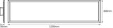 LEDVANCE LED-Panel 1200x300mm 36W 3000K SMART+ Wifi Planon Plus 1200x300mm 3000l