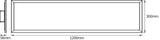 LEDVANCE LED-Panel 1200x300mm 36W 2700lm SMART+ Wifi Planon Plus 1200x300mm 3000-