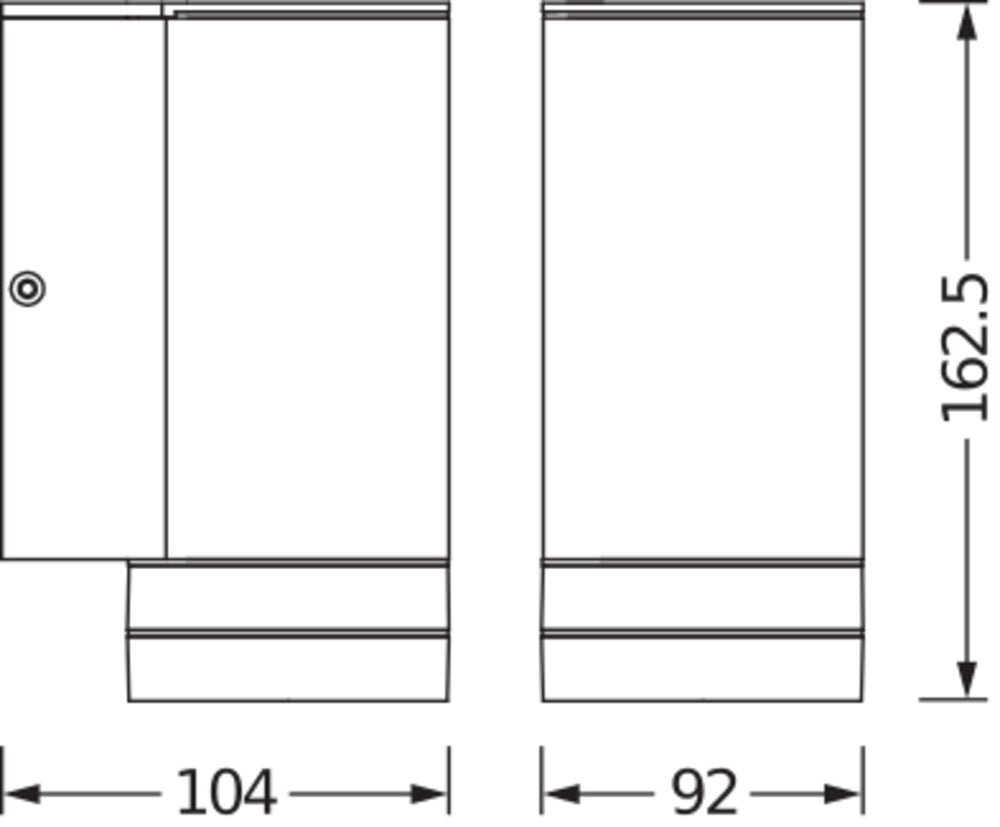 LEDVANCE LED-Wandanbauleuchte 35W gr ENDURA Classic Beam Gap Wall Down G