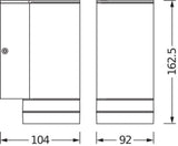 LEDVANCE LED-Wandanbauleuchte 35W gr ENDURA Classic Beam Gap Wall Down G