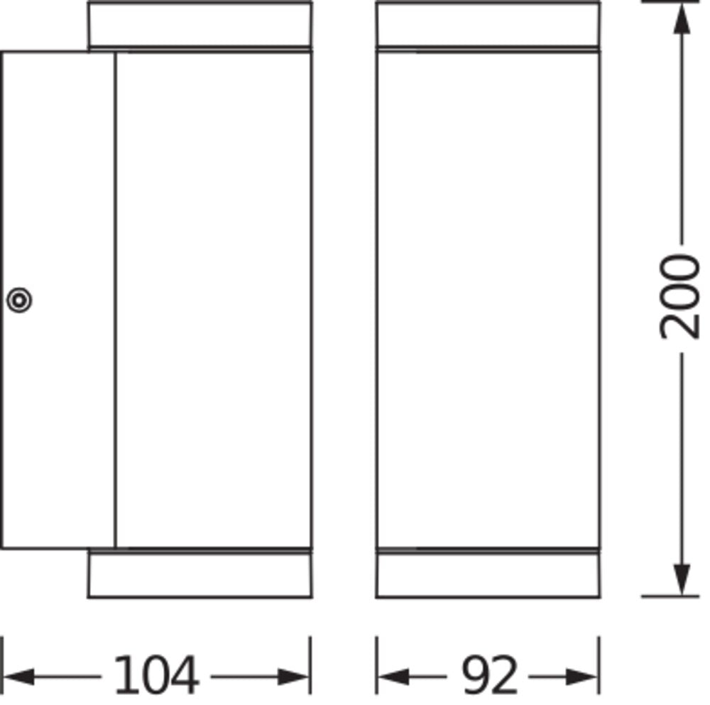 LEDVANCE LED-Up/Down Leuchte 35W gr ENDURA Classic Beam Wall UpDown GU1