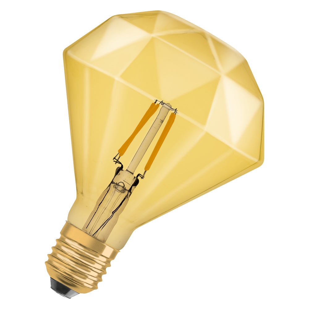 OSRAM LED-Kerzenlampe FM E27 4,5W 2400K Vintage 1906 Edison 40 Fil Diamond 470lm