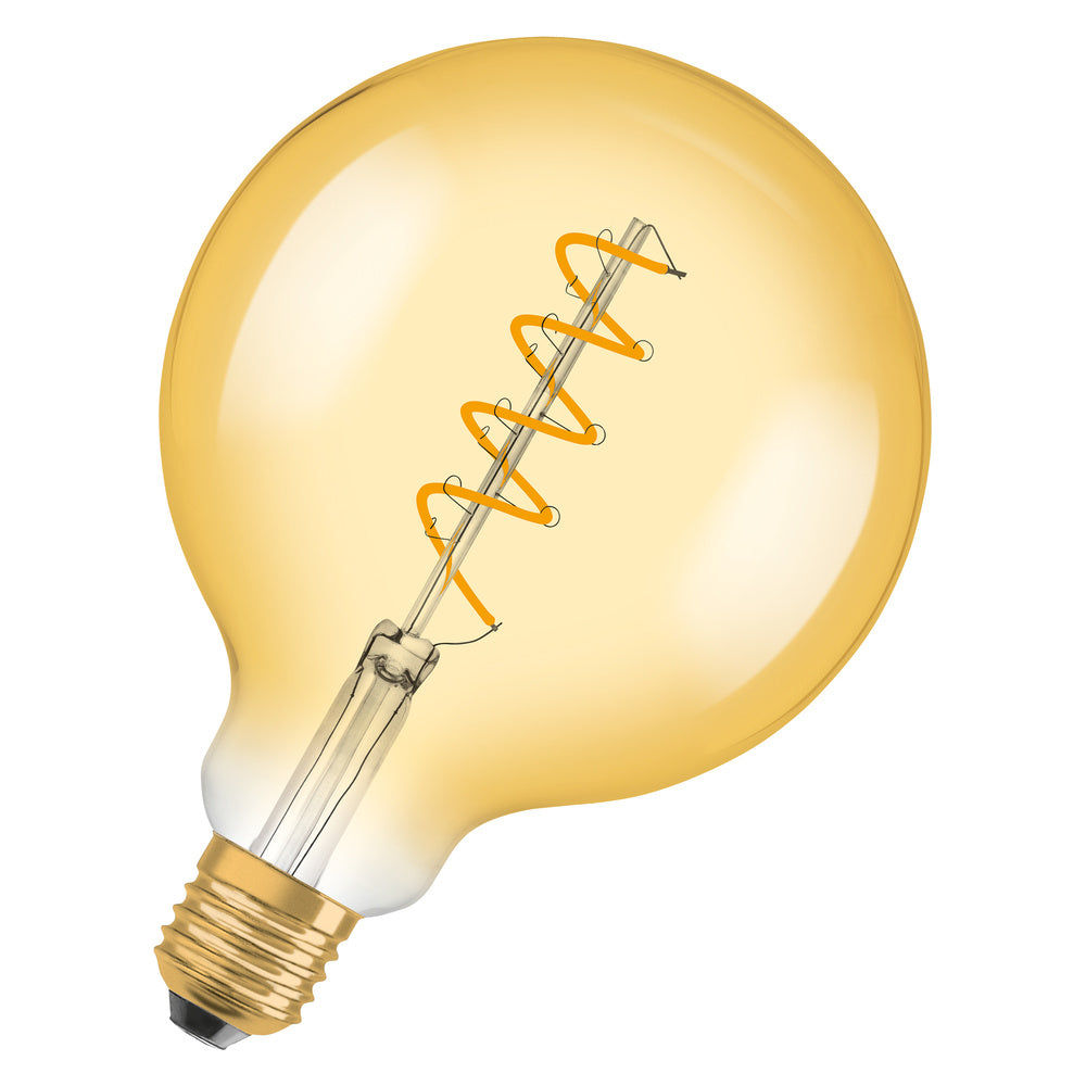 OSRAM LED-Kugellampe FM E27 5W 2000K ws Vintage 1906 Globe 28 Filament 4W 8 250l