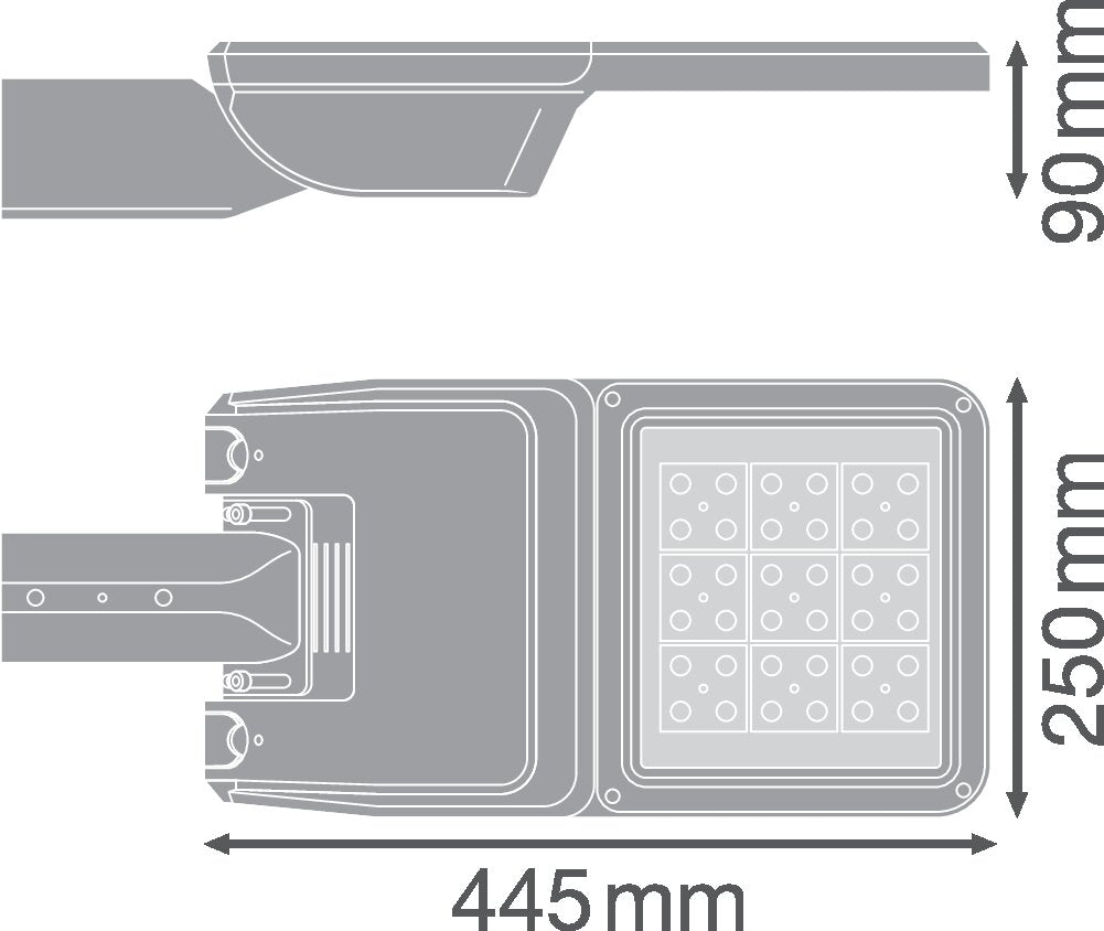 LEDVANCE LED-Aufsatzleuchte 13W 60-76mm SL FLEX SM RV25ST P 13W 730 WAL 3000K