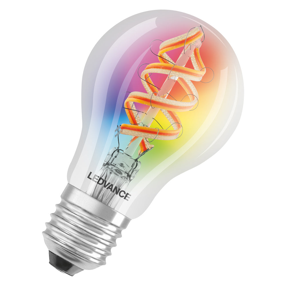 LEDVANCE LED-Lampe FM E27 A60 4,5W 2700K SMART+ Filament Classic RGBW 30 4.5 rgbw