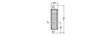 OSRAM LED-Röhrenlampe R7s 19W 4000K ws E LED Line 118 150 300° 19W 840 Clear 2452