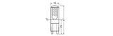 OSRAM LED-Röhrenlampe G9 2,6W 2700K ws E LED PIN 28 300° 2.6W 827 Frosted G9 290l