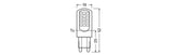 OSRAM LED-Röhrenlampe G9 4,2W 2700K ws F LED PIN 37 300° 4.2W 827 Frosted G9 430l