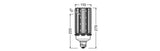 LEDVANCE LED-Röhrenlampe E40 90W 2700K E HQL LED P 11700LM 90W 827 E40 ws kl AC