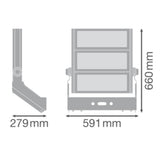 LEDVANCE LED-Anbaustrahler 900W Konv si FL MAX LUM P 900W 757 SYM 30 WAL 1LED