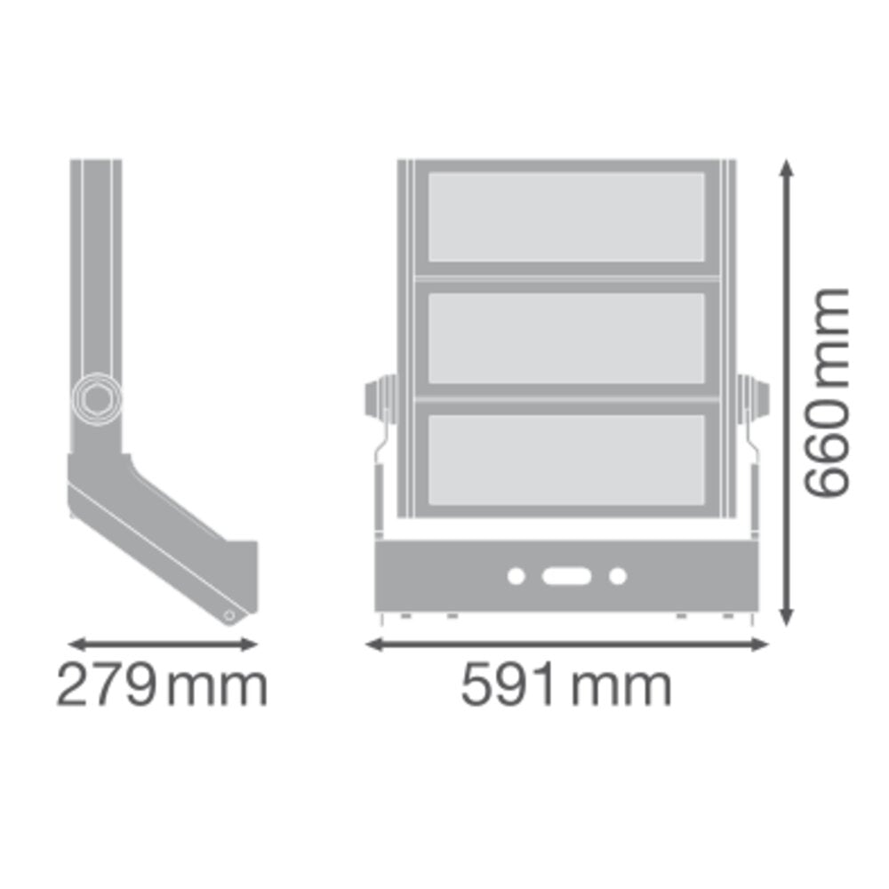 LEDVANCE LED-Anbaustrahler 900W Konv si FL MAX LUM P 900W 757 SYM 60 WAL 1LED