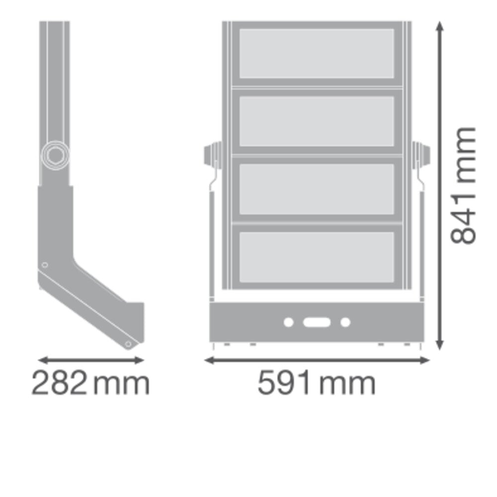 LEDVANCE LED-Anbaustrahler 1200W Konv si FL MAX LUM P 1200W 757ASYM50x110WAL 1LED