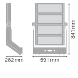LEDVANCE LED-Anbaustrahler 1200W Konv si FL MAX LUM P 1200W 757ASYM50x110WAL 1LED