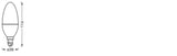 LEDVANCE LED-Kerzenlampe E14 B39 4,9W ws SUN@Home Classic B 25 E14 TW 2200-5000K
