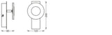 LEDVANCE LED-Deckenanbauleuchte 8W 700lm WAVE SMART+ Wifi Orbis Wall IP44 20 300