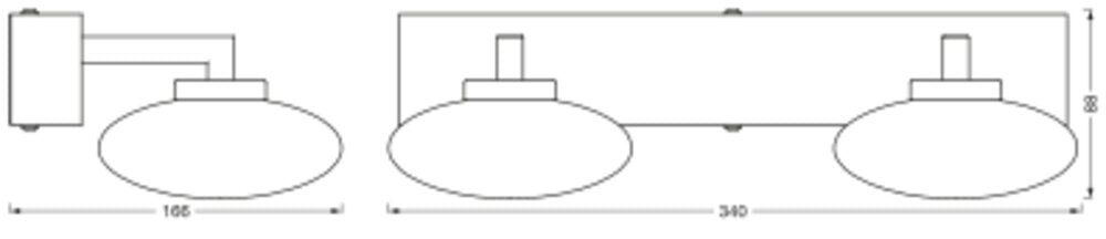 OSRAM-LEDVANCE LED-Wandanbauleuchte 12W ELYPSE SMART+ WIFI ORBIS WALL IP44 3000