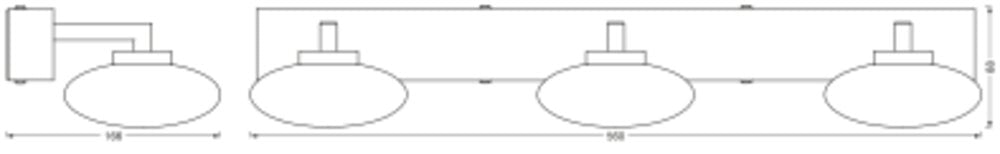 OSRAM-LEDVANCE LED-Wandanbauleuchte 18W ELYPSE SMART+ WIFI ORBIS WALL IP44 3000