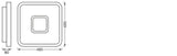 LEDVANCE LED-Deckenanbauleuchte 32W RGB SMART+ Wifi Orbis Stella 485x485mm 2700-
