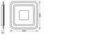 LEDVANCE LED-Deckenanbauleuchte 32W RGB SMART+ Wifi Orbis Saddie 500x500mm 2700-
