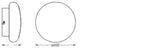 LEDVANCE LED-Deckenanbauleuchte 12W ws AQUA SMART+ Wifi Orbis Wall IP44 Ro 300