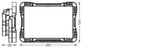 LEDVANCE LED-Bauleuchte 50W 4000K 4500lm LED Worklight Panel 50W 4000K IP20 Alu