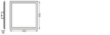 LEDVANCE LED-Panel 450x450mm 28W 2000lm SMART+ Wifi Planon PlusBacklight 45 3000