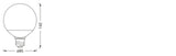 LEDVANCE LED-Kugellampe E27 G95 16W ws F SMART+ WIFI CLASSIC G95 100 14W 270 2700