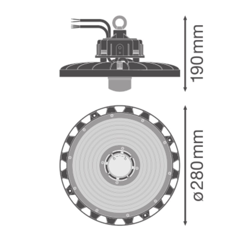 LEDVANCE LED-Hallenleuchte 87W 4000K sym HB SEN P 87W 840 110DEG IP65 13000lm