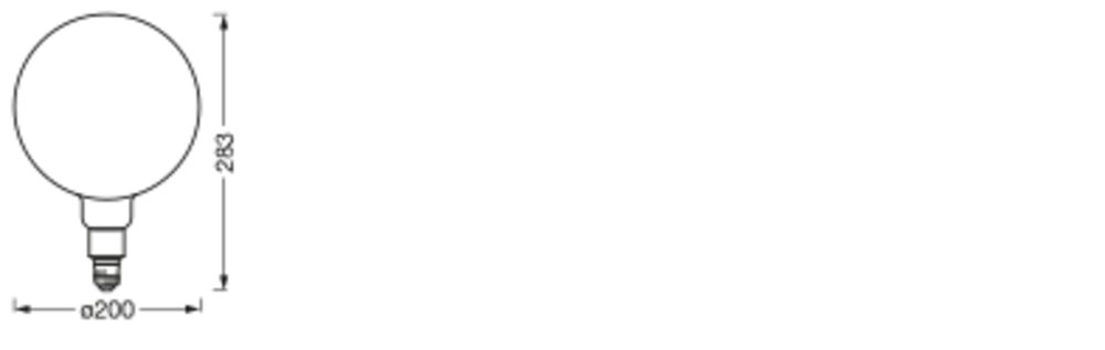 LEDVANCE LED-Kugellampe FM E27 6W 2500K SMART+ Fil Globe Dim 42 6W 825 230V ws