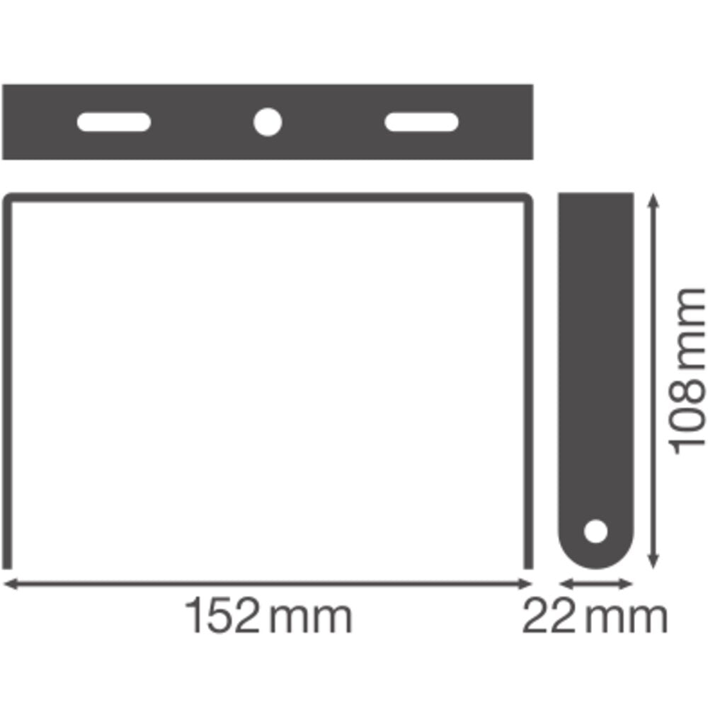 LEDVANCE Montagebügel sw ST L152mm B22mm HB COMP V BRACKET 133W H108mm