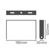 LEDVANCE Montagebügel sw ST L190mm B35mm HB COMP V BRACKET 166W H123mm