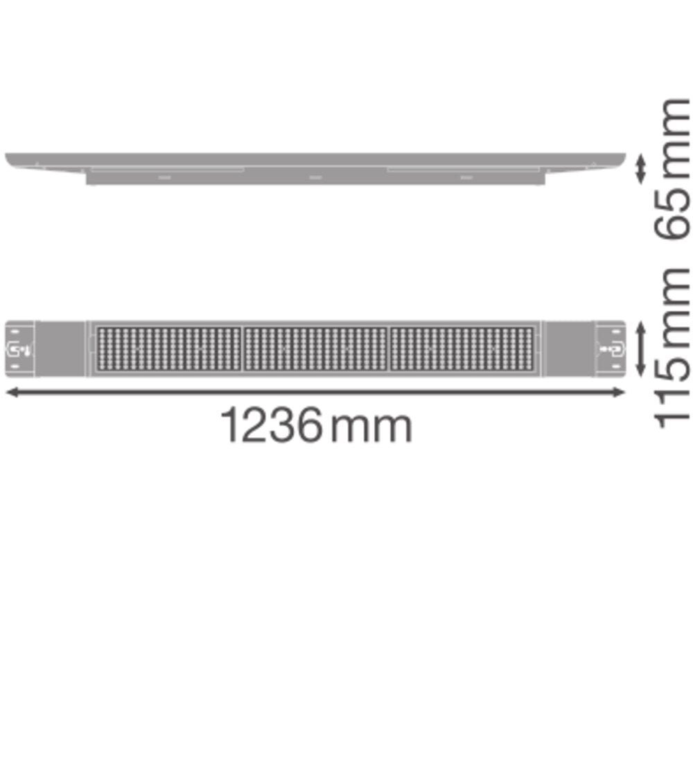 LEDVANCE LED-Hallenleuchte 42W 4000K EVG LB FLEX 1200 DALI P 42W 840 W 6510lm