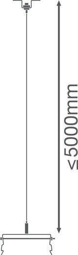LEDVANCE Seilabhängung gr ST L125mm LB FLEX SUSPENSION KIT B30mm H46mm