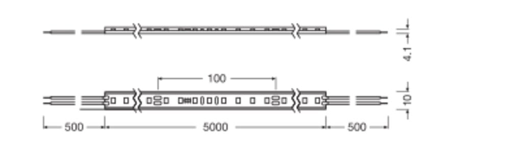 LEDVANCE LED-Lichtband 9W/m ws 4000K DC LS V -1000/840/5/IP66 70Stk/m IP66 24V