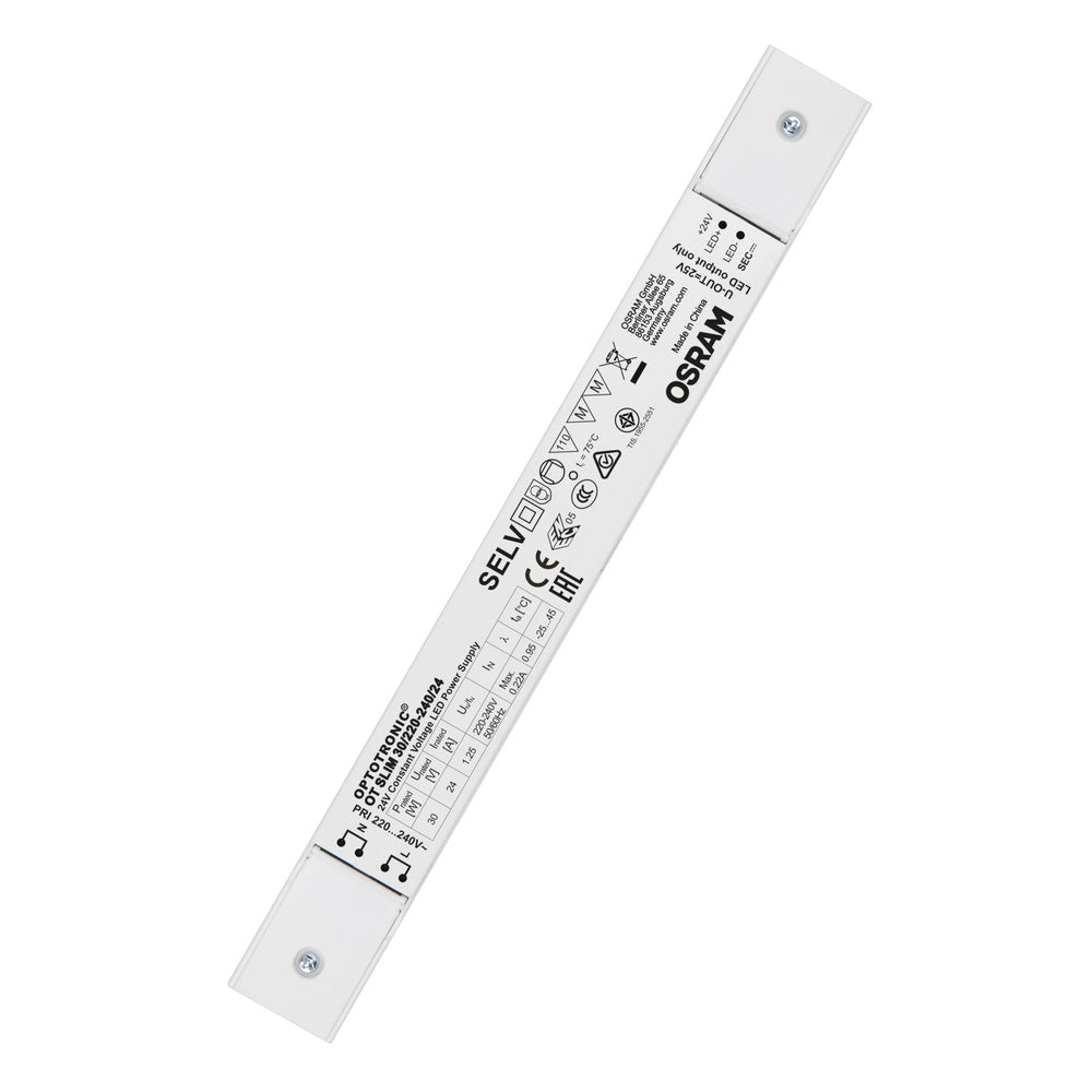 OSRAM LED-Trafo 30W 24V IP20 Kstgeh stat OT SLIM 30/220-240/24 270x30x17,5mm