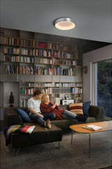 LEDVANCE LED-Anbauleuchte 18,5W 500lm si SUN@HOME Circular Silver 2200-5000K