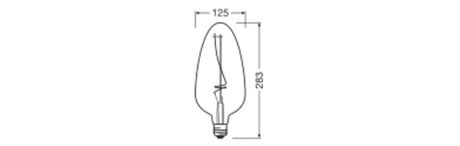 OSRAM LED-Lampe FM E27 4W 1800K ws 140lm Vintage 1906 1906 Classic A 125 15 Fil D - Ansicht 4