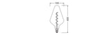 OSRAM LED-Kerzenlampe FM E27 4W 1800K ws Vintage 1906 AW 15 Filament DIM 4W 140lm