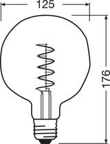 OSRAM LED-Lampe FM E27 4,5W 1600K ws G Vintage 1906 1906 Globe ET 124 18 Fil DI