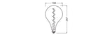 OSRAM LED-Lampe FM E27 4,5W 1700K ws G Vintage 1906 1906 Globe ET 165 15 Fil DI