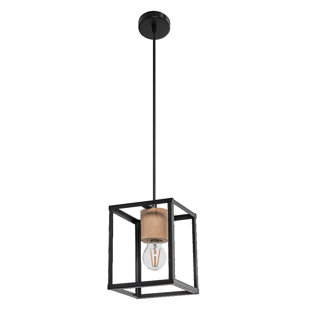 LEDVANCE LED-Pendelleuchte 1LED sw E27 Decor Nairobi Pendant E27 asym IP20