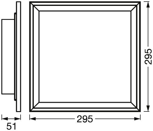 LEDVANCE LED-Anbauleuchte 18W 2700-6500K SMART+ Wifi Planon Plus Frame 300x3 1300