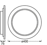 LEDVANCE LED-Anbauleuchte 24W 2700-6500K SMART+ Wifi Orbis Wood 400mm TW 1250lm